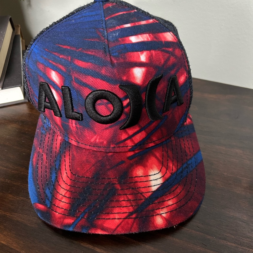 Hurley Red and Blue Aloha Hat